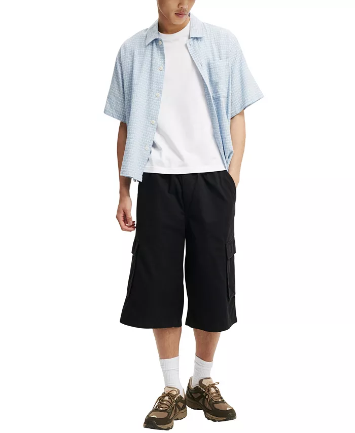 Мужские супер-мешковатые шорты карго COTTON ON, черный
Мужские супер-мешковатые шорты карго COTTON ON, черный