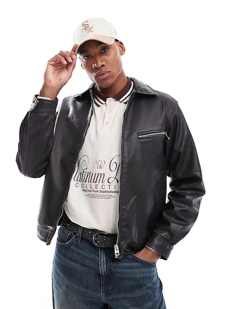 Куртка из искусственной кожи черного цвета Pull&Bear, Черный, Куртка из искусственной кожи черного цвета Pull&Bear
Куртка из искусственной кожи черного цвета Pull&Bear, Черный, Куртка из искусственной кожи черного цвета Pull&Bear