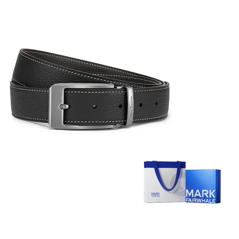 FAIRWHALE Мужской кожаный ремень из коровьей кожи шириной 3,4 см в подарочной упаковке, Black
FAIRWHALE Мужской кожаный ремень из коровьей кожи шириной 3,4 см в подарочной упаковке, Black
