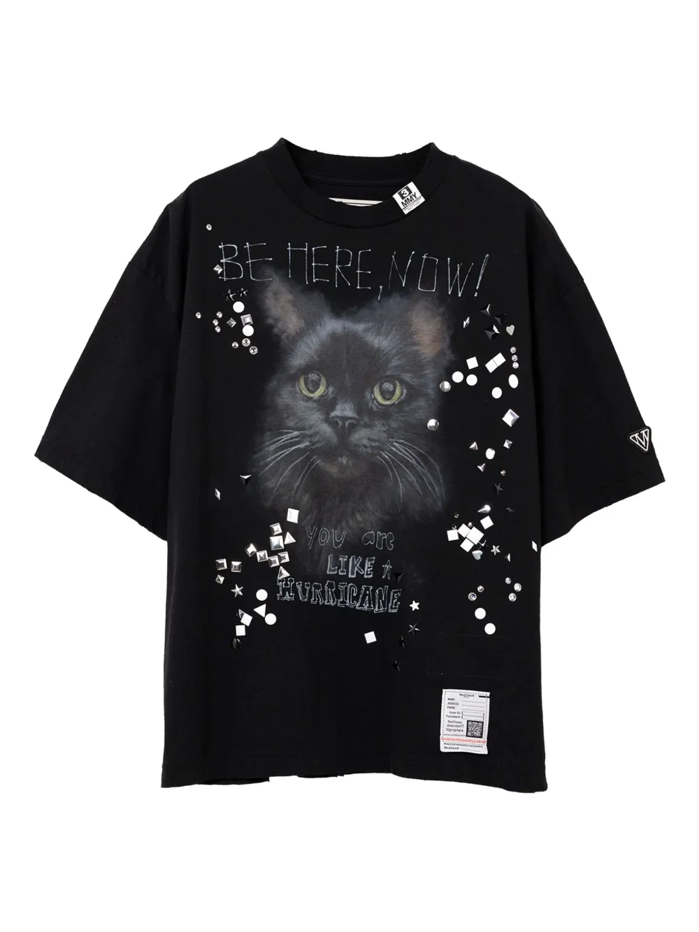 Декорированная футболка с принтом Maison Mihara Yasuhiro, черный
Декорированная футболка с принтом Maison Mihara Yasuhiro, черный