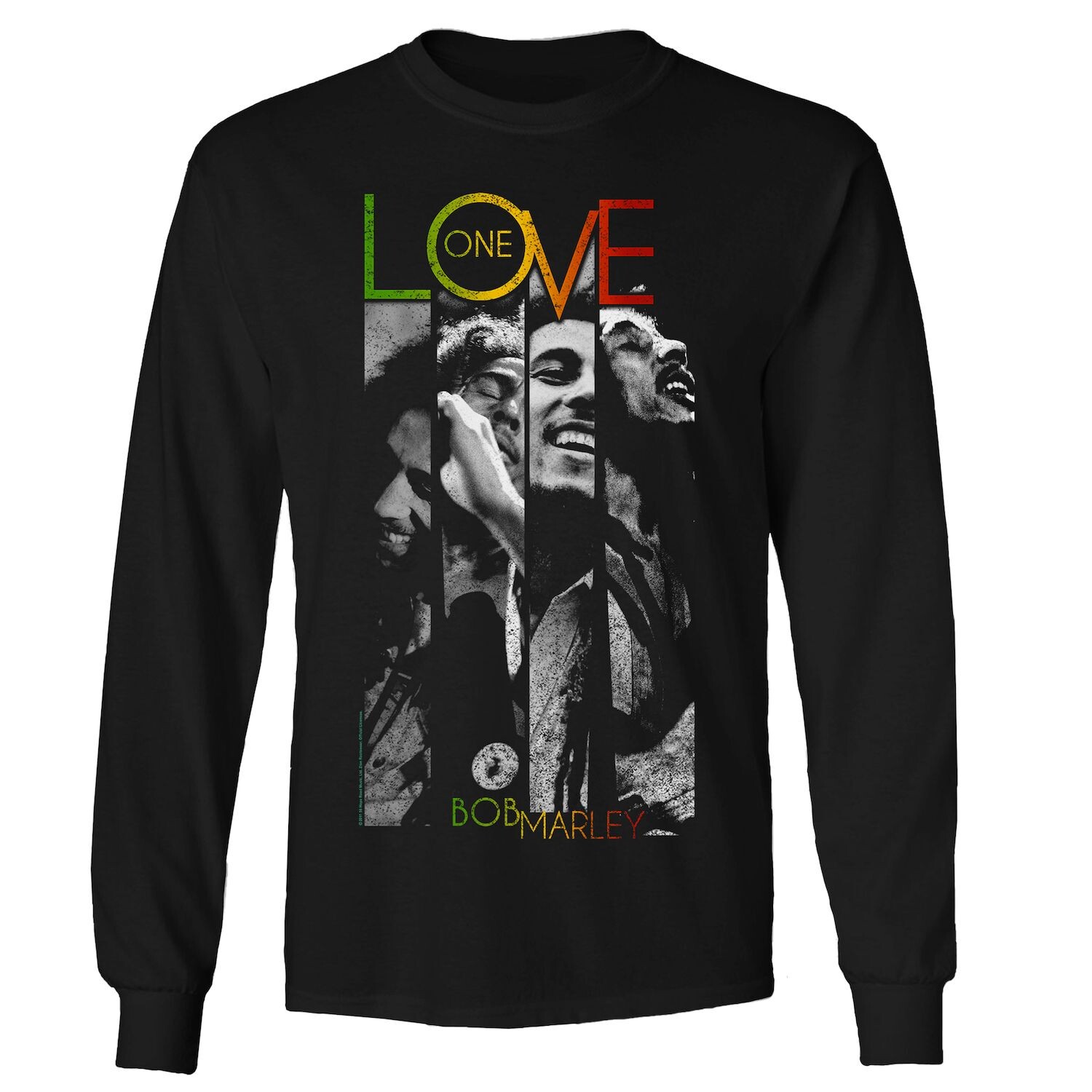 Мужская футболка с длинными рукавами Bob Marley One Love Stripes Licensed Character
Мужская футболка с длинными рукавами Bob Marley One Love Stripes Licensed Character