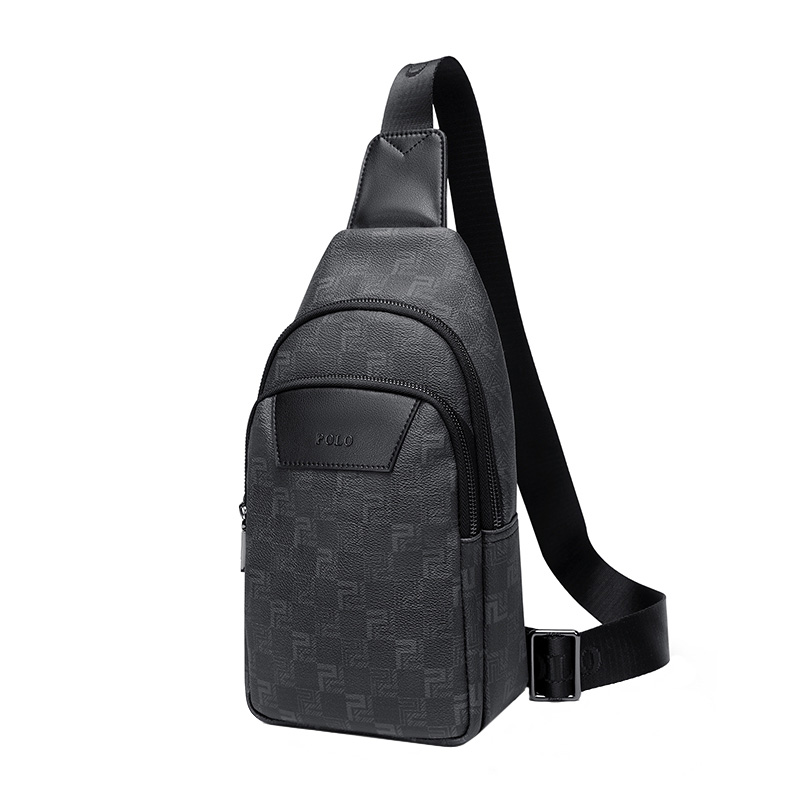 Сумка-слинг из ПВХ большого размера мужская черная POLO, черно-серая PL
Сумка-слинг из ПВХ большого размера мужская черная POLO, черно-серая PL