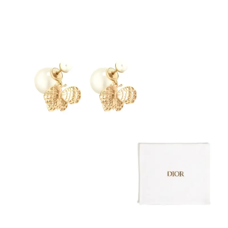 DIOR Смоляные металлические серьги Women's Gold
DIOR Смоляные металлические серьги Women's Gold