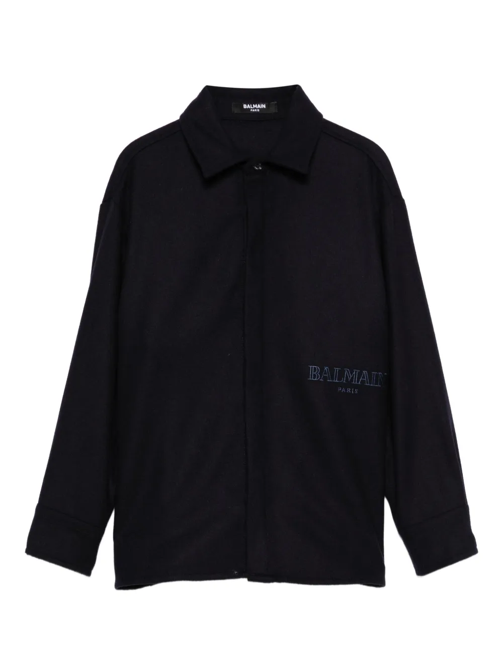 Куртка-рубашка с вышитым логотипом Balmain Kids, синий
Куртка-рубашка с вышитым логотипом Balmain Kids, синий