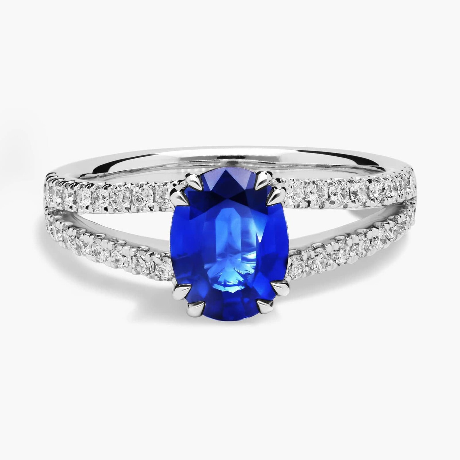 Кольцо с овальным сапфиром и бриллиантом, разделенное на две части, из 14-каратного белого золота (8x6 мм) Blue Nile
Кольцо с овальным сапфиром и бриллиантом, разделенное на две части, из 14-каратного белого золота (8x6 мм) Blue Nile