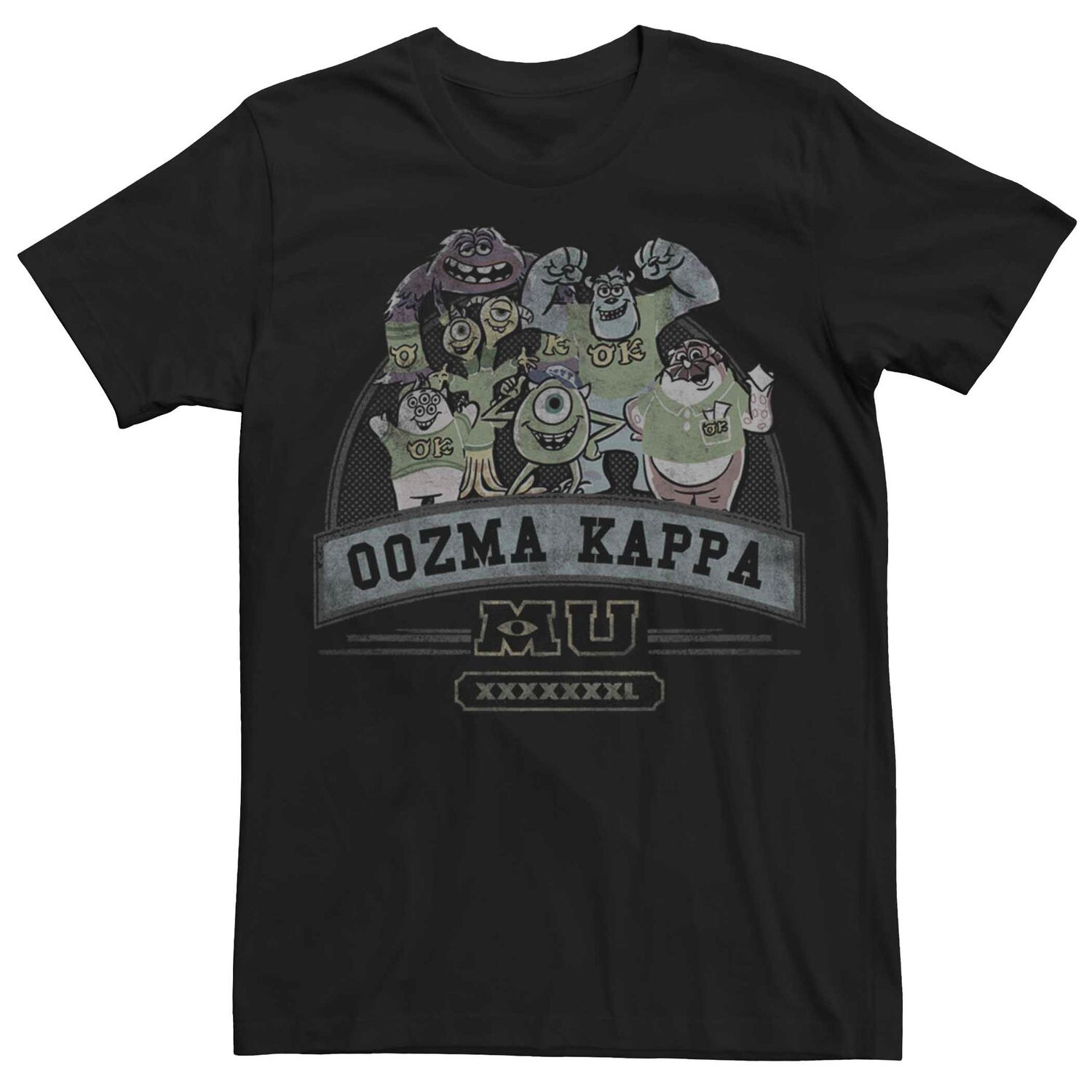 Мужская винтажная групповая футболка Disney Pixar Monsters University Oozma Kappa Licensed Character
Мужская винтажная групповая футболка Disney Pixar Monsters University Oozma Kappa Licensed Character
