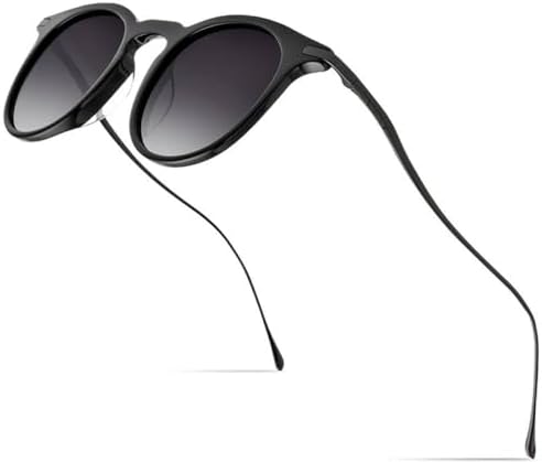 Солнцезащитные очки 2026 года для мужчин, винтажные круглые солнцезащитные очки для женщин, качественные зеркальные очки с защитой от УФ-излучения UV400 MTZJH, Gradient Gray
Солнцезащитные очки 2026 года для мужчин, винтажные круглые солнцезащитные очки для женщин, качественные зеркальные очки с защитой от УФ-излучения UV400 MTZJH, Gradient Gray