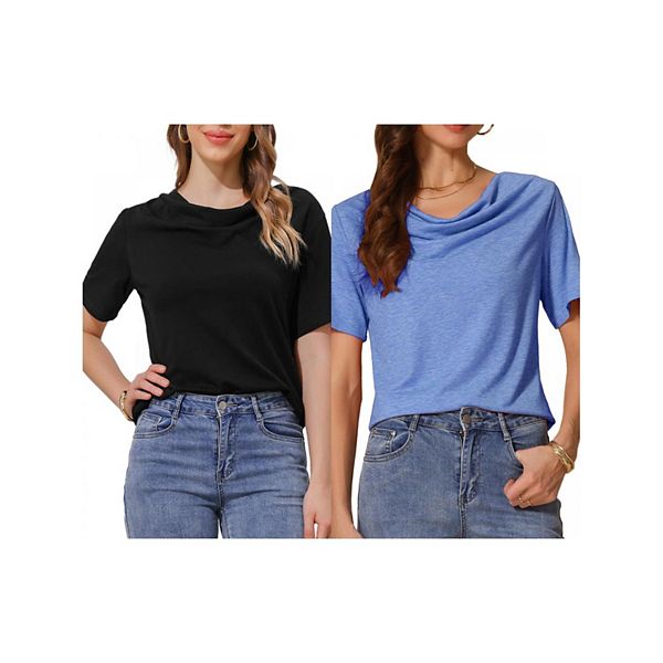 2 упаковки блузки с коротким рукавом и воротником-хомутом Inspire Chic, Blue Black
2 упаковки блузки с коротким рукавом и воротником-хомутом Inspire Chic, Blue Black