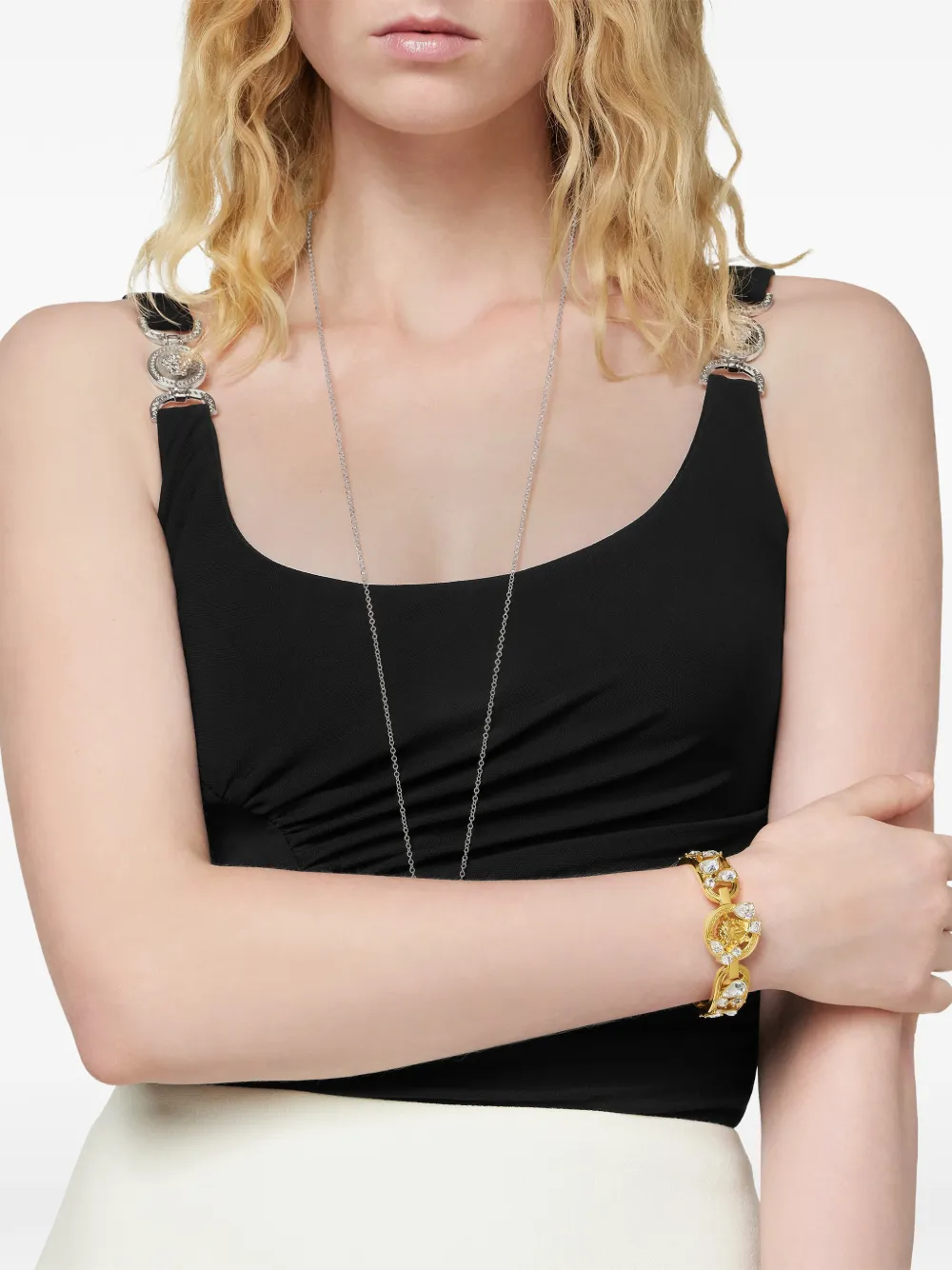 Браслет с декором Medusa Versace, золотистый
Браслет с декором Medusa Versace, золотистый