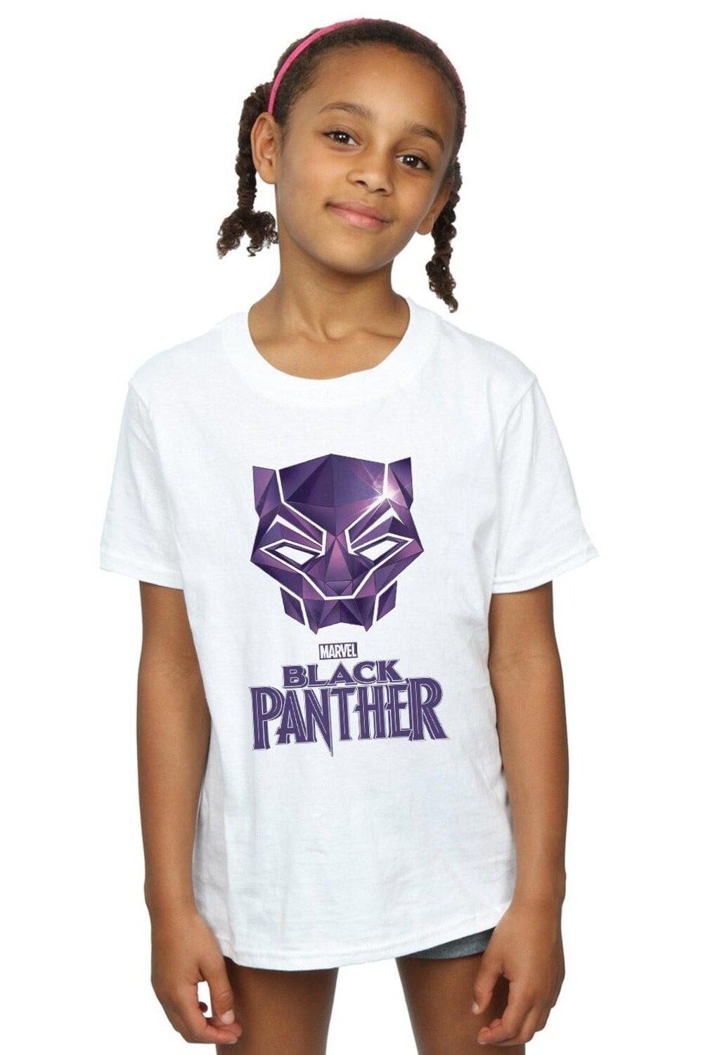 Хлопковая футболка с логотипом Black Panther Mask Marvel, белый
Хлопковая футболка с логотипом Black Panther Mask Marvel, белый