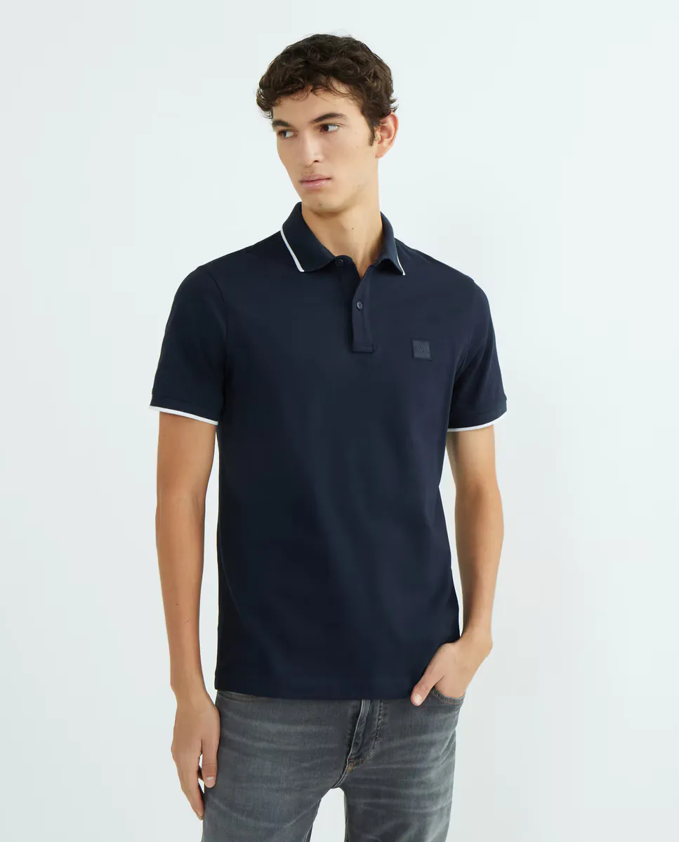 Мужская рубашка-поло с коротким рукавом Boss Orange, темно-синий
Мужская рубашка-поло с коротким рукавом Boss Orange, темно-синий