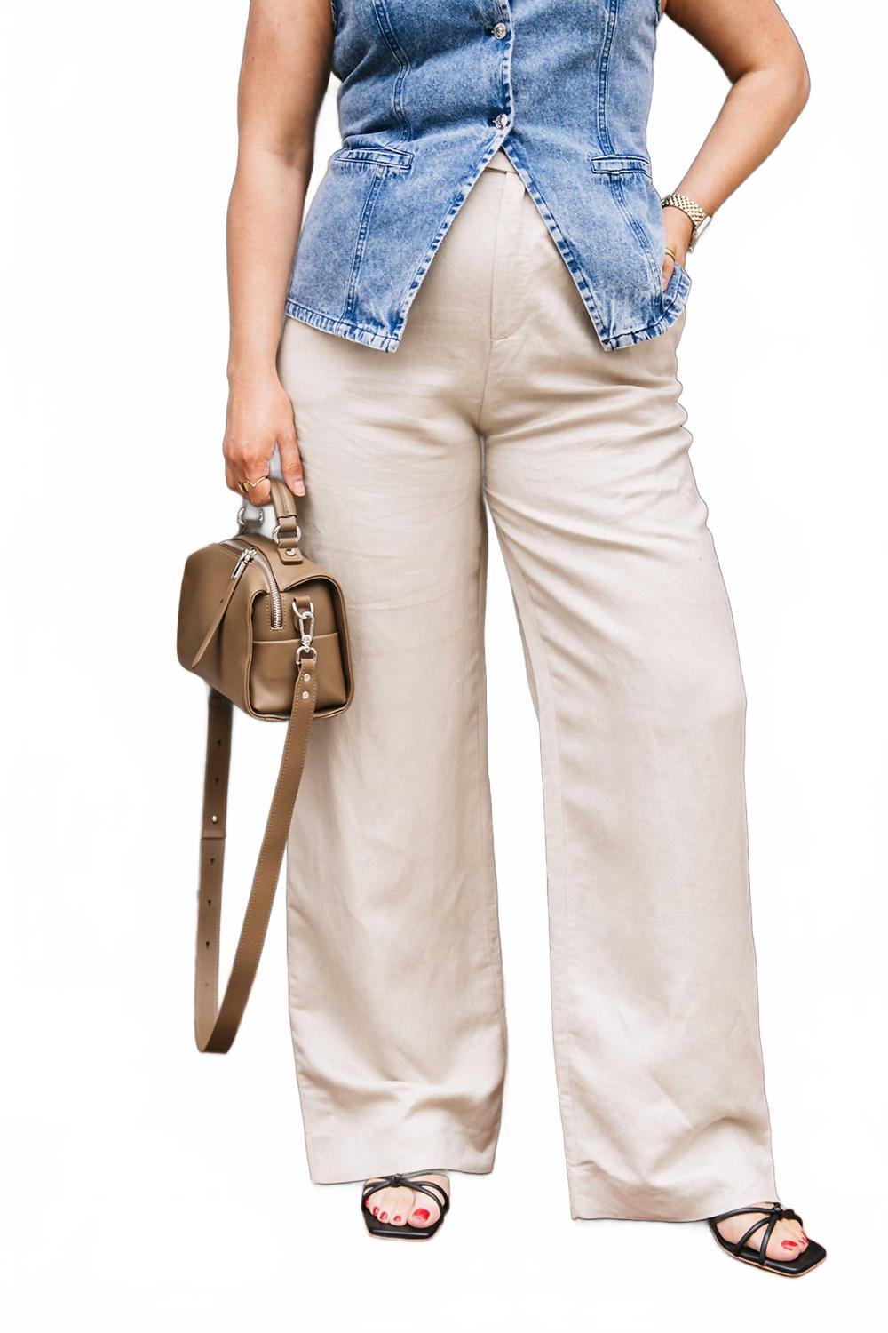 Льняные брюки цвета хаки WithBlack
Льняные брюки цвета хаки WithBlack