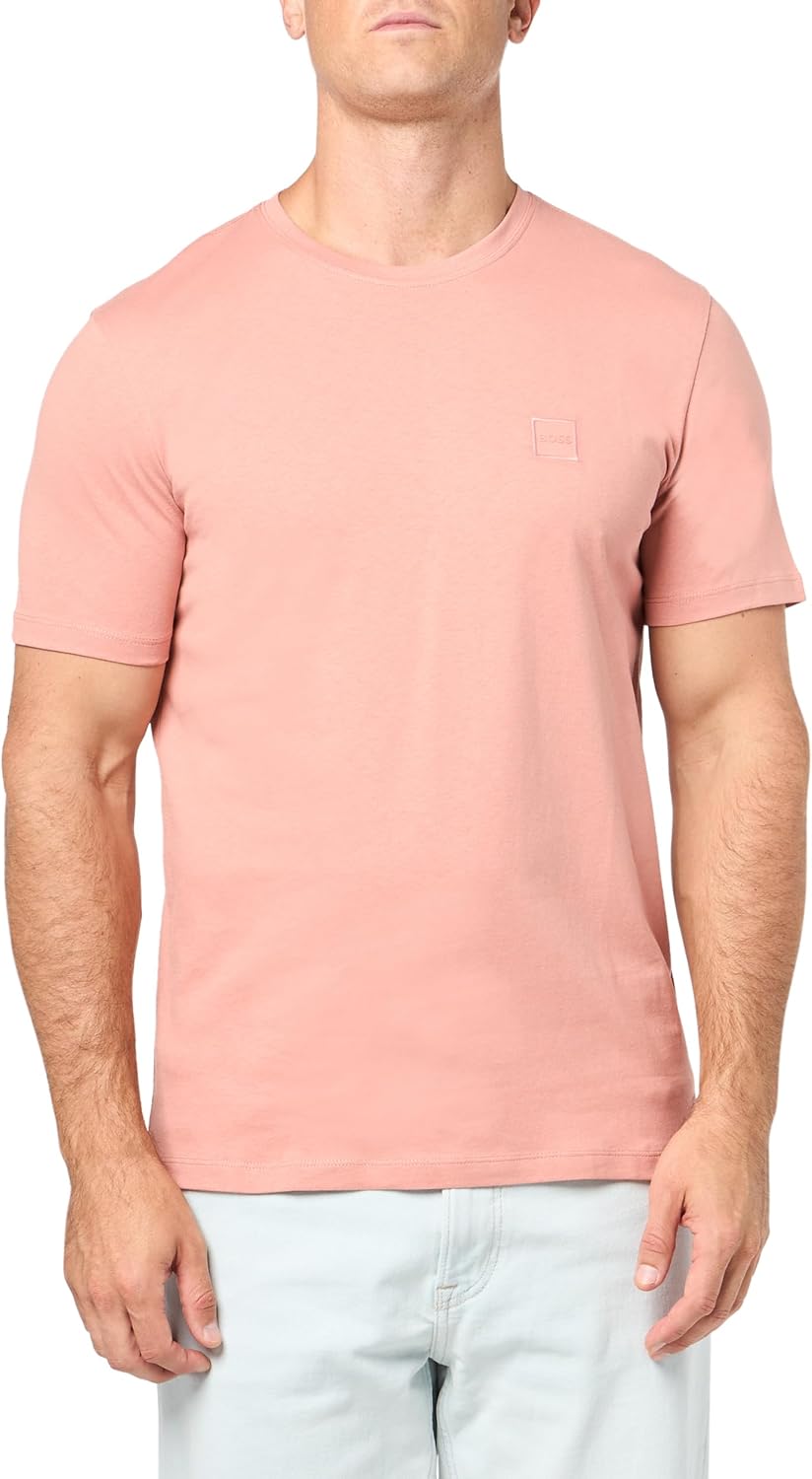 Мужская футболка BOSS с тональной тканой нашивкой-логотипом, Rose Dawn, Розовый, Мужская футболка BOSS с тональной тканой нашивкой-логотипом, Rose Dawn
Мужская футболка BOSS с тональной тканой нашивкой-логотипом, Rose Dawn, Розовый, Мужская футболка BOSS с тональной тканой нашивкой-логотипом, Rose Dawn