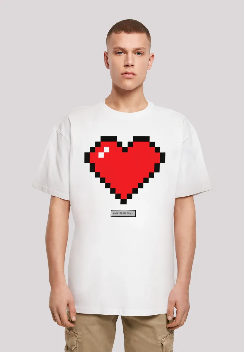Футболка F4NT4STIC "Pixel Heart Good Vibes Happy People", принт, белый
Футболка F4NT4STIC "Pixel Heart Good Vibes Happy People", принт, белый