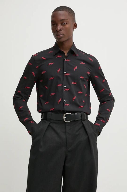 Хлопковая рубашка Hugo, черный
Хлопковая рубашка Hugo, черный