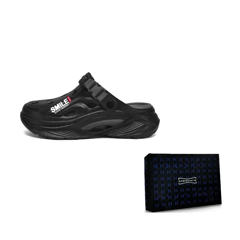 MESUCA Летние мужские освежающие пляжные универсальные шлепанцы сланцы Unisex в коробке - черный серый, цвет Black Gray
MESUCA Летние мужские освежающие пляжные универсальные шлепанцы сланцы Unisex в коробке - черный серый, цвет Black Gray