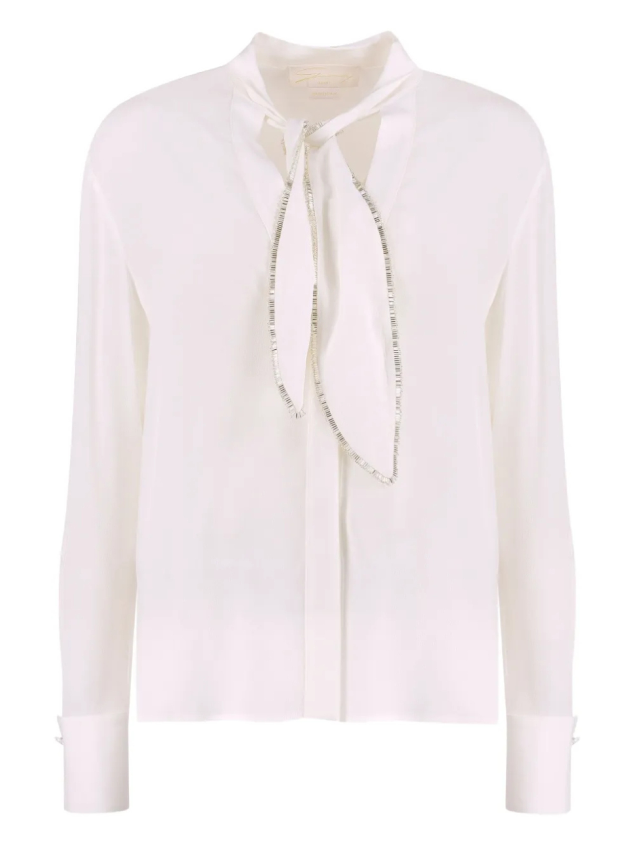 Шелковая блузка с завязкой на шее Genny, белый
Шелковая блузка с завязкой на шее Genny, белый