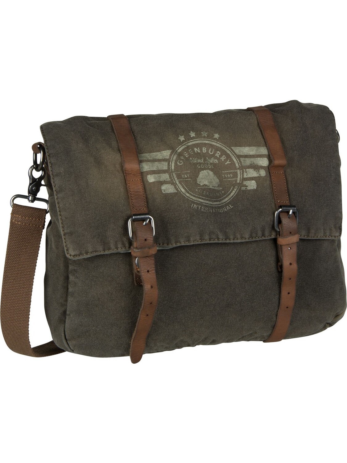 Сумка через плечо Greenburry Vintage Aviator 5901 Messenger, хаки 
Сумка через плечо Greenburry Vintage Aviator 5901 Messenger, хаки