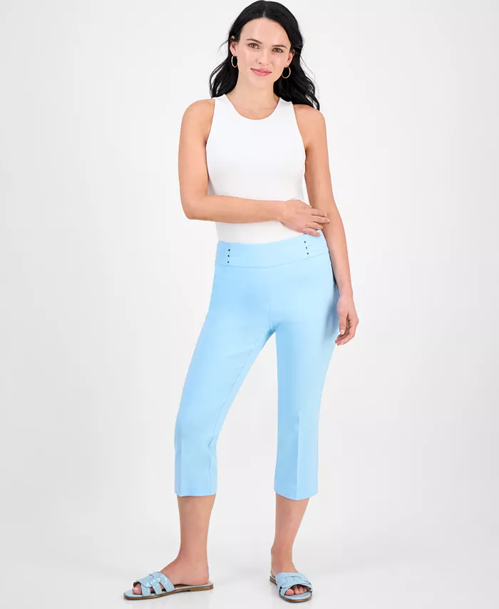 Укороченные брюки-капри с заклепками Petite JM Collection, синий
Укороченные брюки-капри с заклепками Petite JM Collection, синий