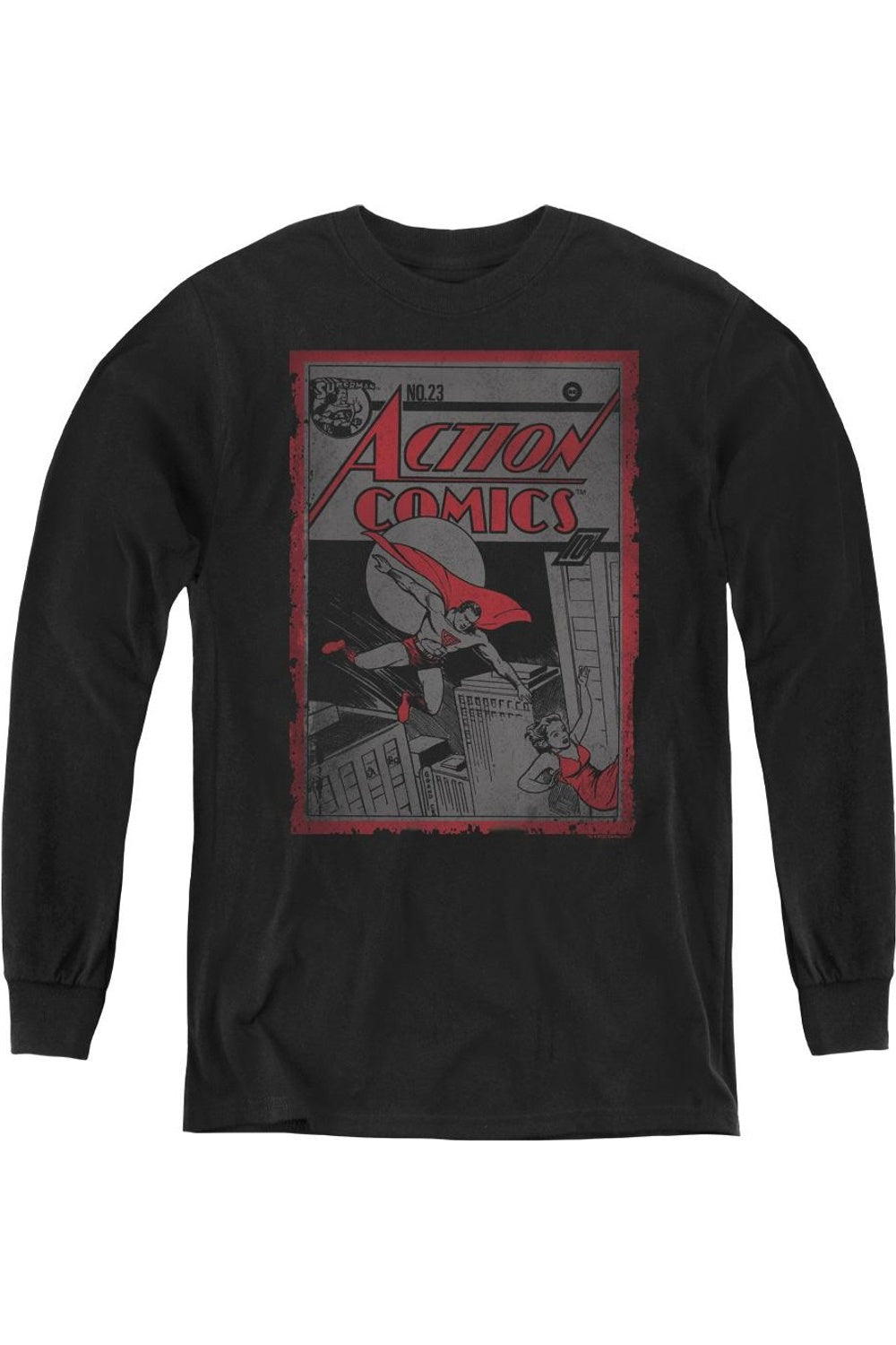 Футболка с длинным рукавом Superman Action Comics 23 для детей Gildan, черный
Футболка с длинным рукавом Superman Action Comics 23 для детей Gildan, черный