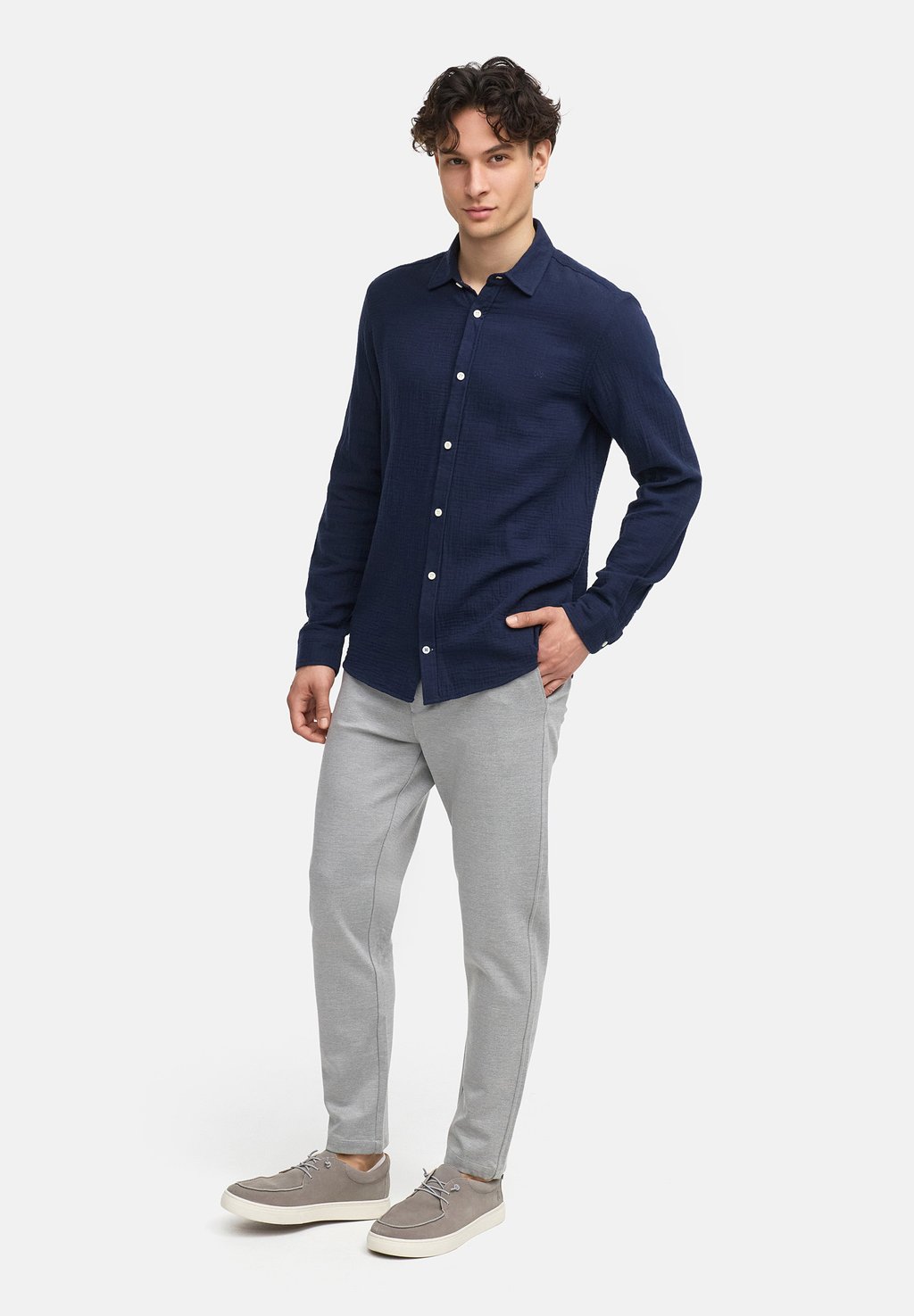 Рубашка Kronstadt, темно-синий
Рубашка Kronstadt, темно-синий