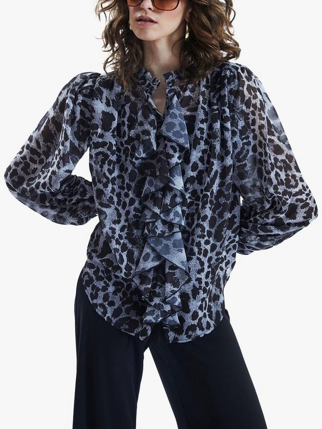 Топ с леопардовым принтом с рюшами James Lakeland, цвет Black/Grey
Топ с леопардовым принтом с рюшами James Lakeland, цвет Black/Grey