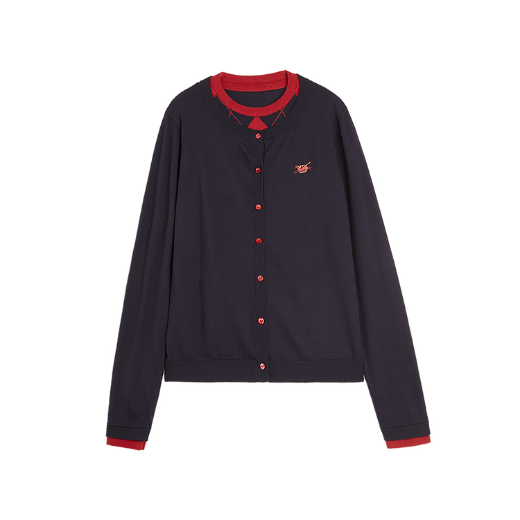 Кардиган женский с круглым вырезом ELLE, темно-синий
Кардиган женский с круглым вырезом ELLE, темно-синий