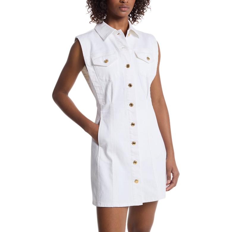 Растягивающееся джинсовое платье-рубашка без рукавов MICHAEL KORS, белый
Растягивающееся джинсовое платье-рубашка без рукавов MICHAEL KORS, белый