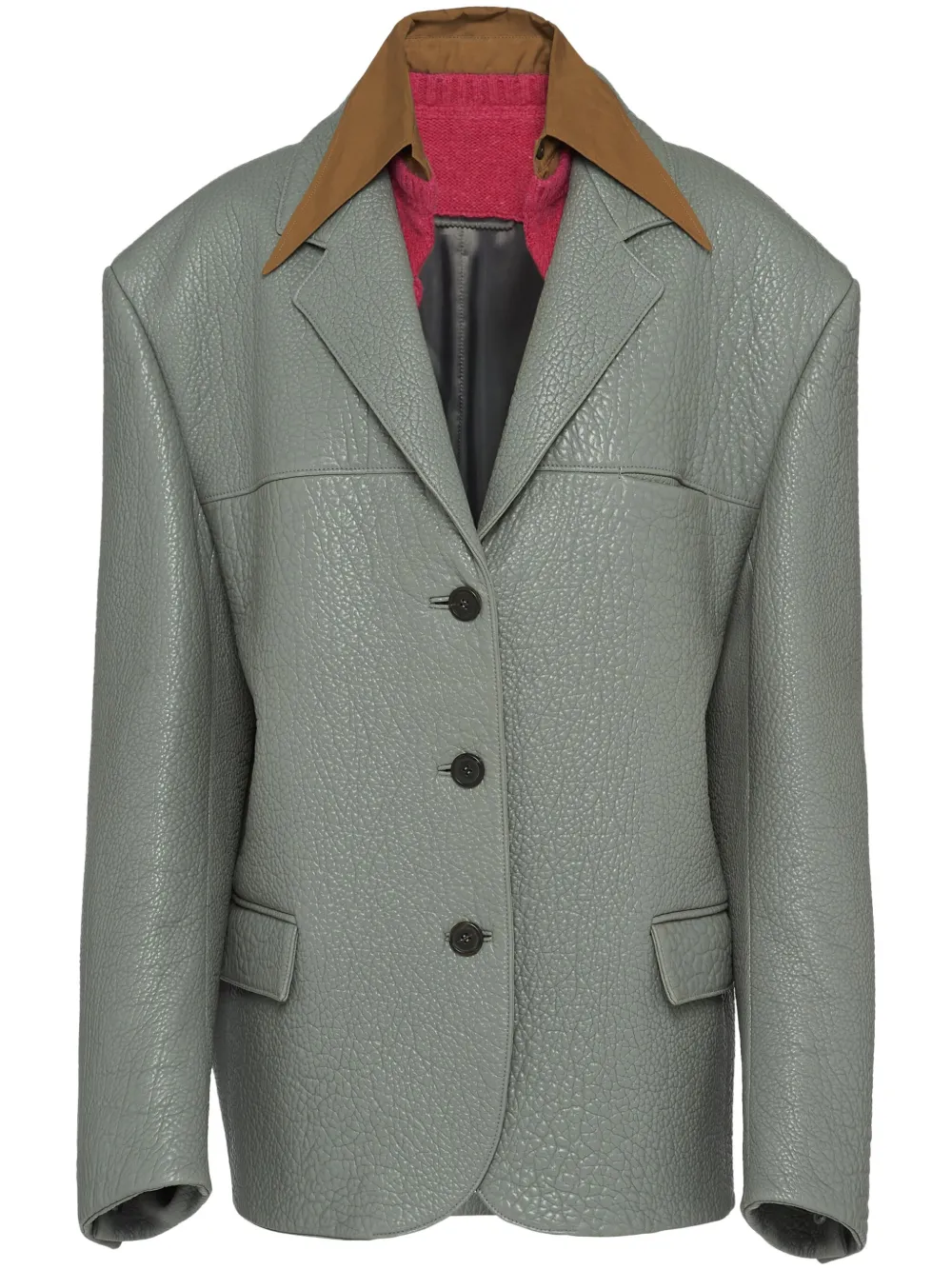 Жакет с многослойным воротником Prada, серый
Жакет с многослойным воротником Prada, серый