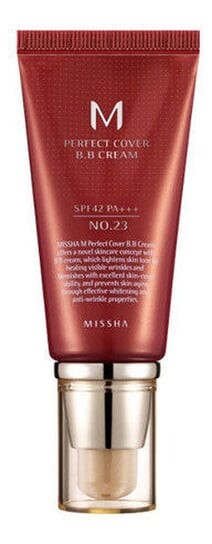 Крем с высокой УФ-защитой №23 Natural Beige, SPF 42, 50мл Missha, M Perfect Cover, BB-
Крем с высокой УФ-защитой №23 Natural Beige, SPF 42, 50мл Missha, M Perfect Cover, BB-