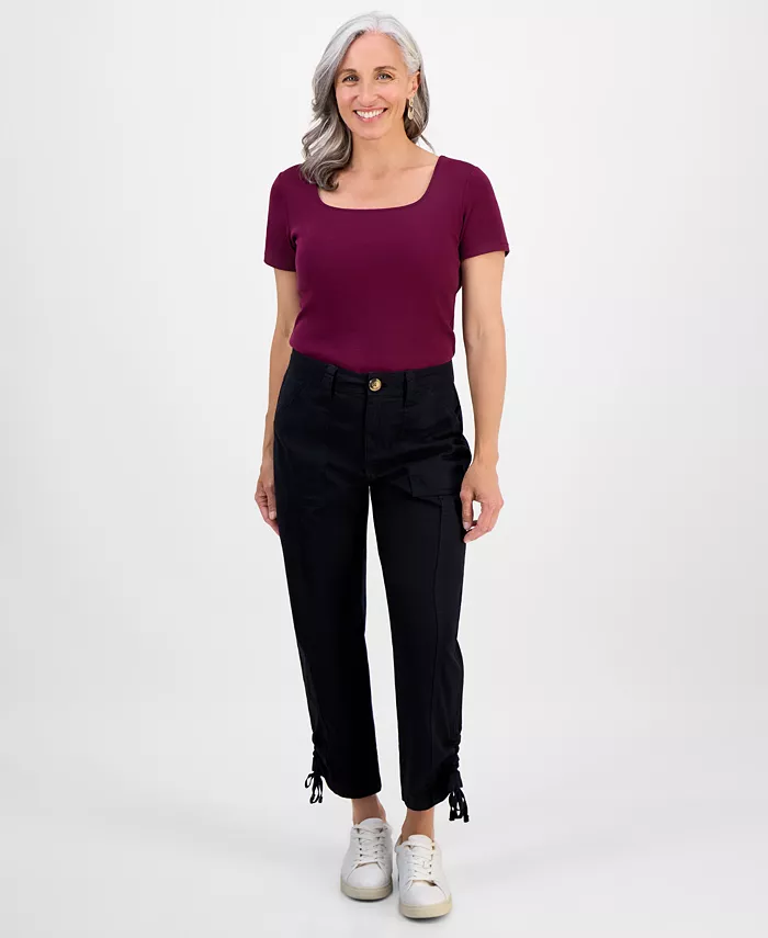 Женские брюки со средней посадкой и завязками на щиколотке, размеры 2P-24W Style & Co
Женские брюки со средней посадкой и завязками на щиколотке, размеры 2P-24W Style & Co