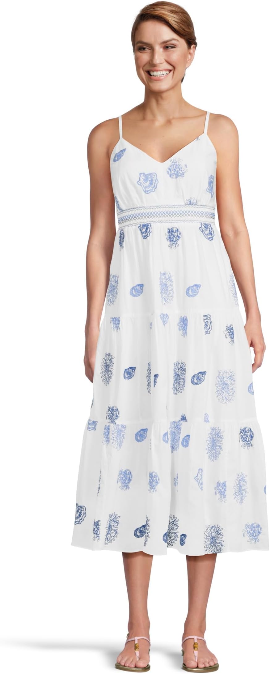 Женская вышитая хлопковая сорочка Zanna Lilly Pulitzer, Resort White Castaway Embroidery
Женская вышитая хлопковая сорочка Zanna Lilly Pulitzer, Resort White Castaway Embroidery