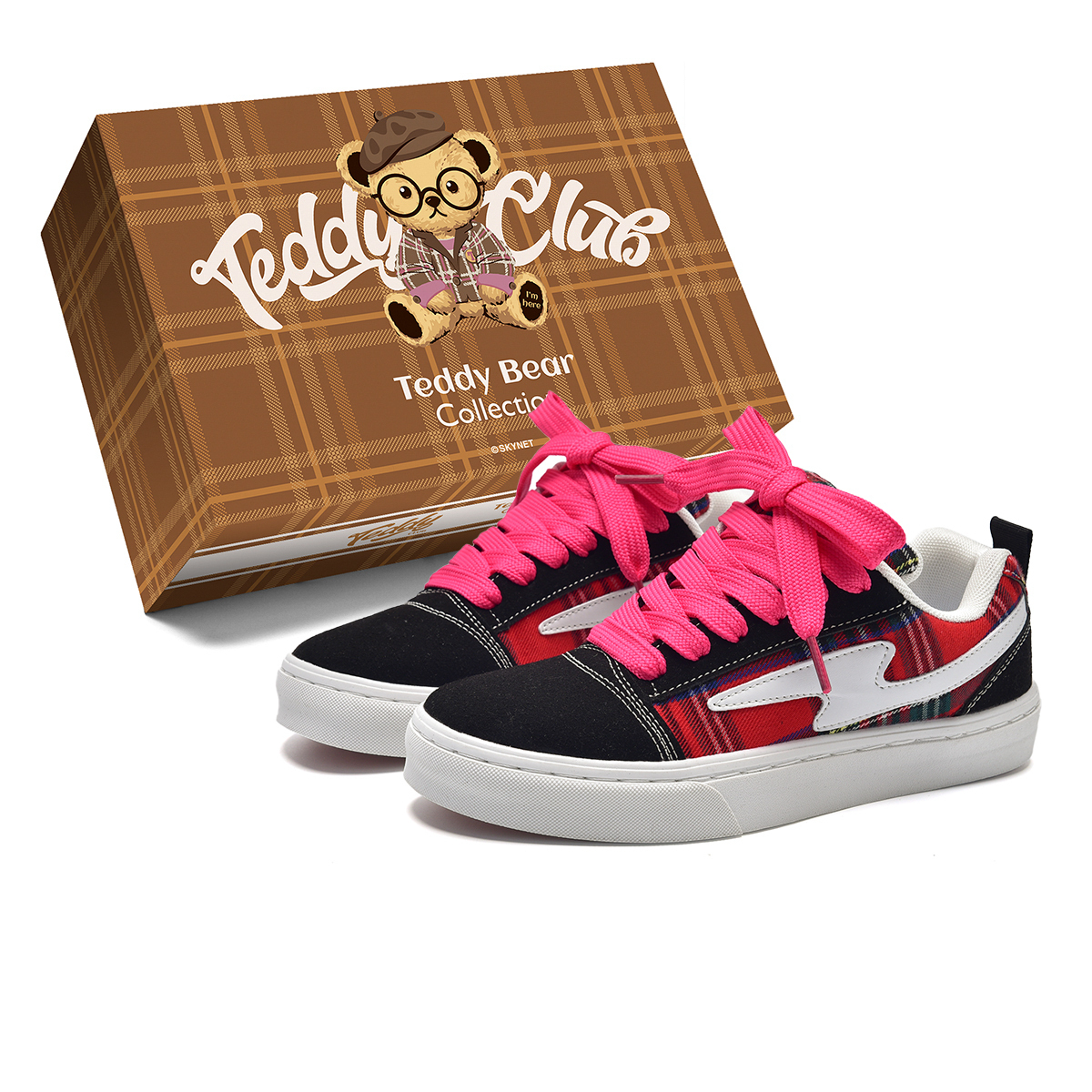 Teddy Bear Collection Скользоустойчивые амортизирующие кроссовки с износостойкими свойствами низкие унисекс скейтборд обувь Scottish Red (шнурки розово-красные)
Teddy Bear Collection Скользоустойчивые амортизирующие кроссовки с износостойкими свойствами низкие унисекс скейтборд обувь Scottish Red (шнурки розово-красные)