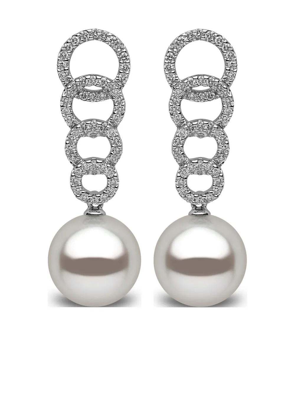 Серьги из 18-каратного белого золота с пресноводным жемчугом и бриллиантами Yoko London, серебяный
Серьги из 18-каратного белого золота с пресноводным жемчугом и бриллиантами Yoko London, серебяный