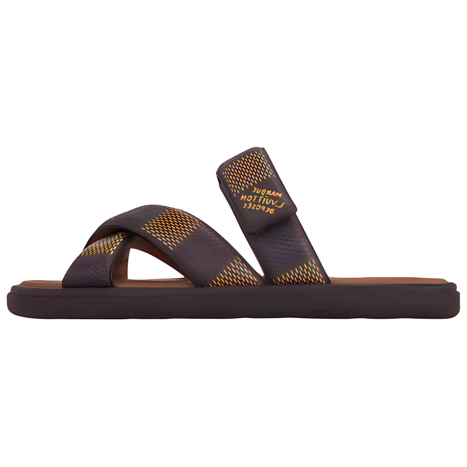 Слайдеры мужские коричневые LOUIS VUITTON 
Слайдеры мужские коричневые LOUIS VUITTON