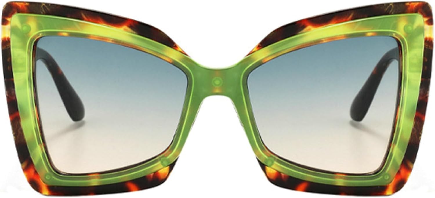 Модные солнцезащитные очки «кошачий глаз» с бабочками, защита от ультрафиолета UV400, женские, увеличенного размера, современные, для активного отдыха и путешествий, солнцезащитные очки N47 mincl, Green
Модные солнцезащитные очки «кошачий глаз» с бабочками, защита от ультрафиолета UV400, женские, увеличенного размера, современные, для активного отдыха и путешествий, солнцезащитные очки N47 mincl, Green