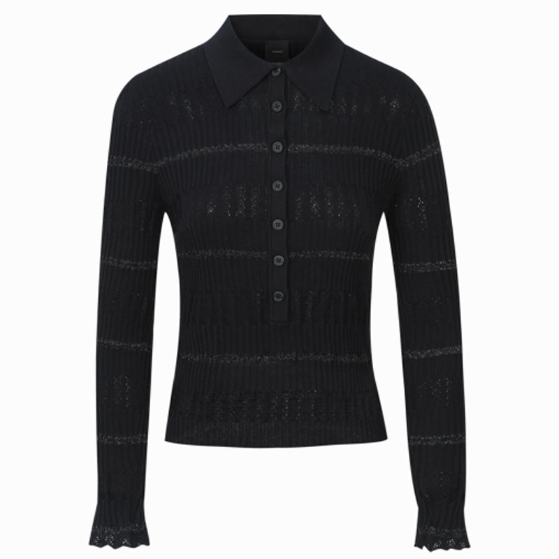 Топ Long sleeved Polo Shirt PINKO, черный
Топ Long sleeved Polo Shirt PINKO, черный