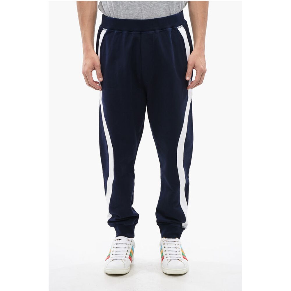 Контрастные полоски, свободный крой, хлопковые джоггеры с начесом Dsquared2, Blue
Контрастные полоски, свободный крой, хлопковые джоггеры с начесом Dsquared2, Blue