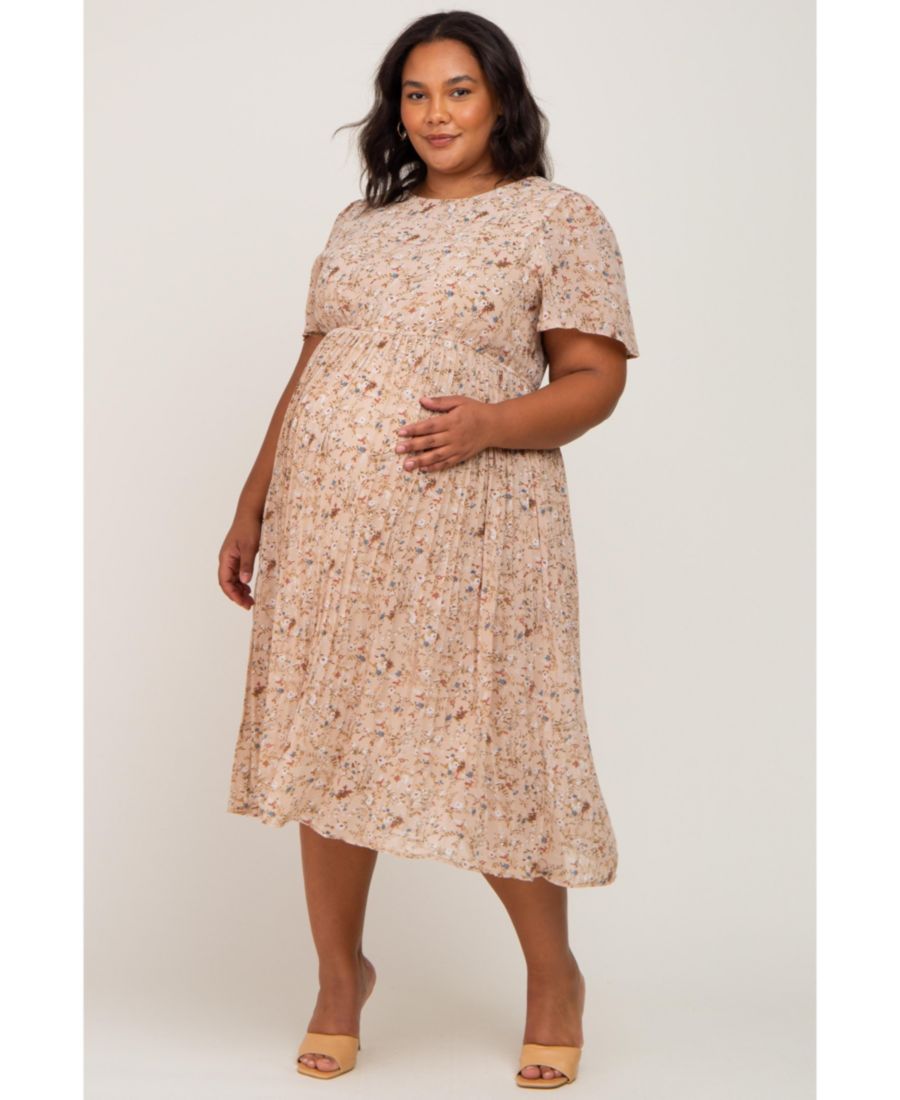 Платье миди из шифона с цветочным принтом, светло-розового цвета, плиссированное, большого размера Pinkblush, Beige
Платье миди из шифона с цветочным принтом, светло-розового цвета, плиссированное, большого размера Pinkblush, Beige