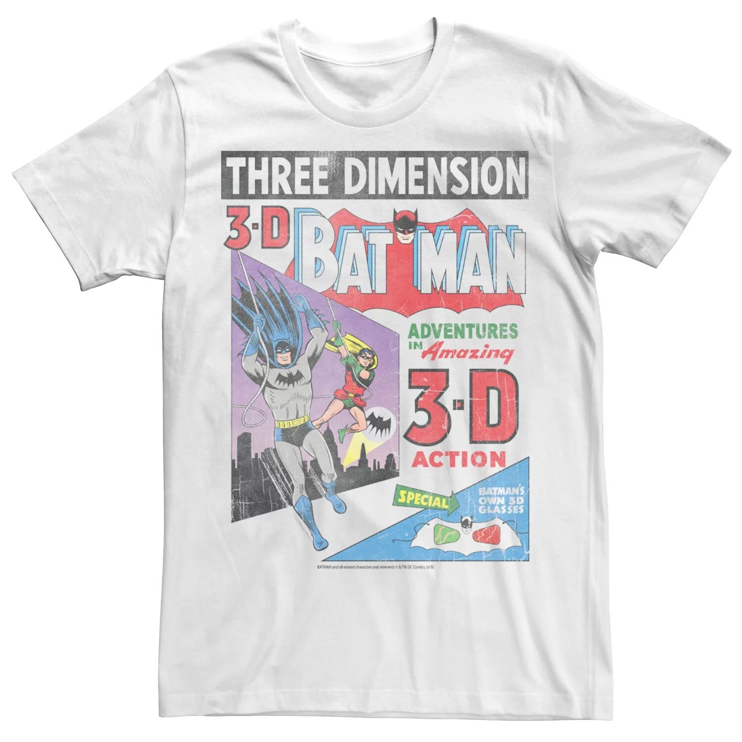 Мужская футболка с обложкой комиксов «Бэтмен 3D» Licensed Character
Мужская футболка с обложкой комиксов «Бэтмен 3D» Licensed Character