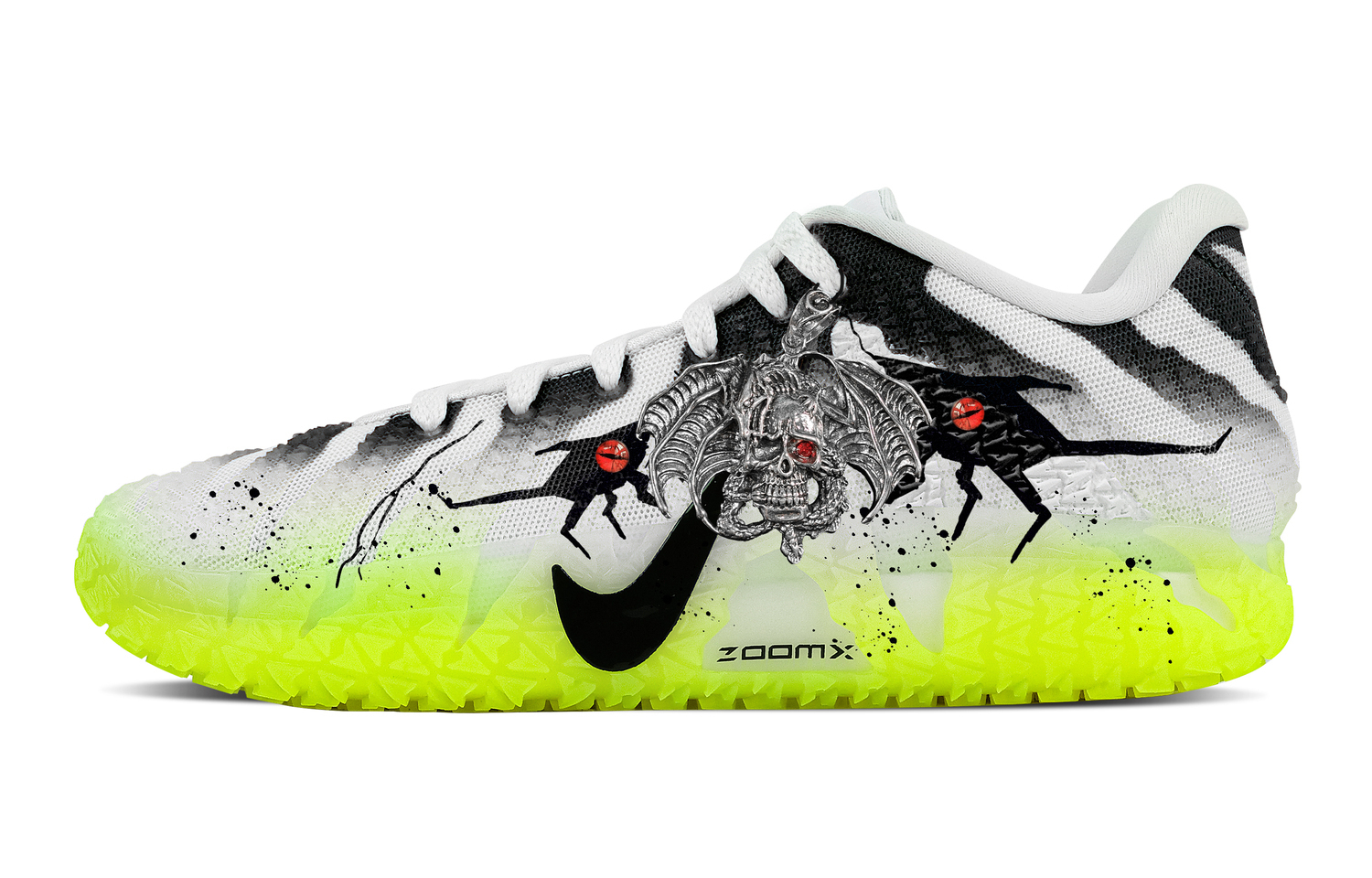 Nike Мужские баскетбольные кроссовки Ja Morant 3 Demon Skeleton Rebound Grip Low top, черный с серым рисунком
Nike Мужские баскетбольные кроссовки Ja Morant 3 Demon Skeleton Rebound Grip Low top, черный с серым рисунком