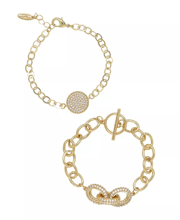 Женский браслет-цепочка из смешанных хрустальных дисков Ettika, gold
Женский браслет-цепочка из смешанных хрустальных дисков Ettika, gold