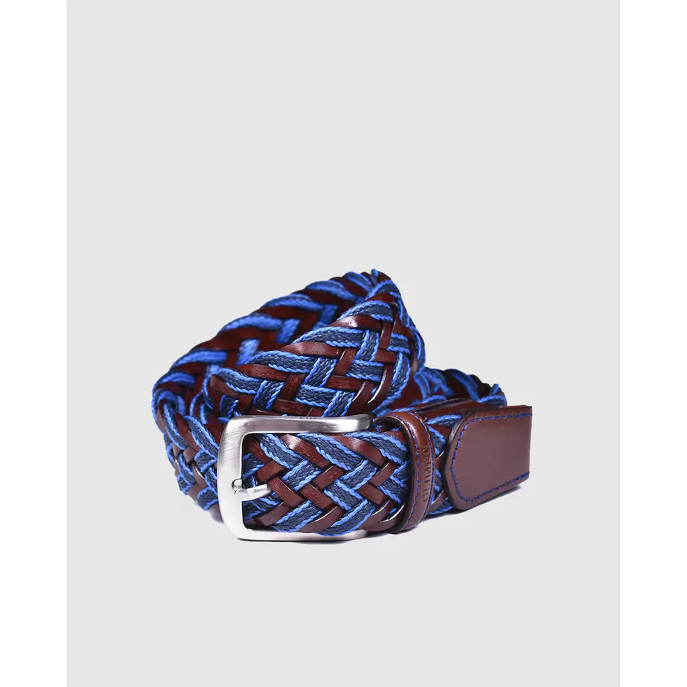 Многоцветный плетеный мужской ремень Olimpo
Многоцветный плетеный мужской ремень Olimpo