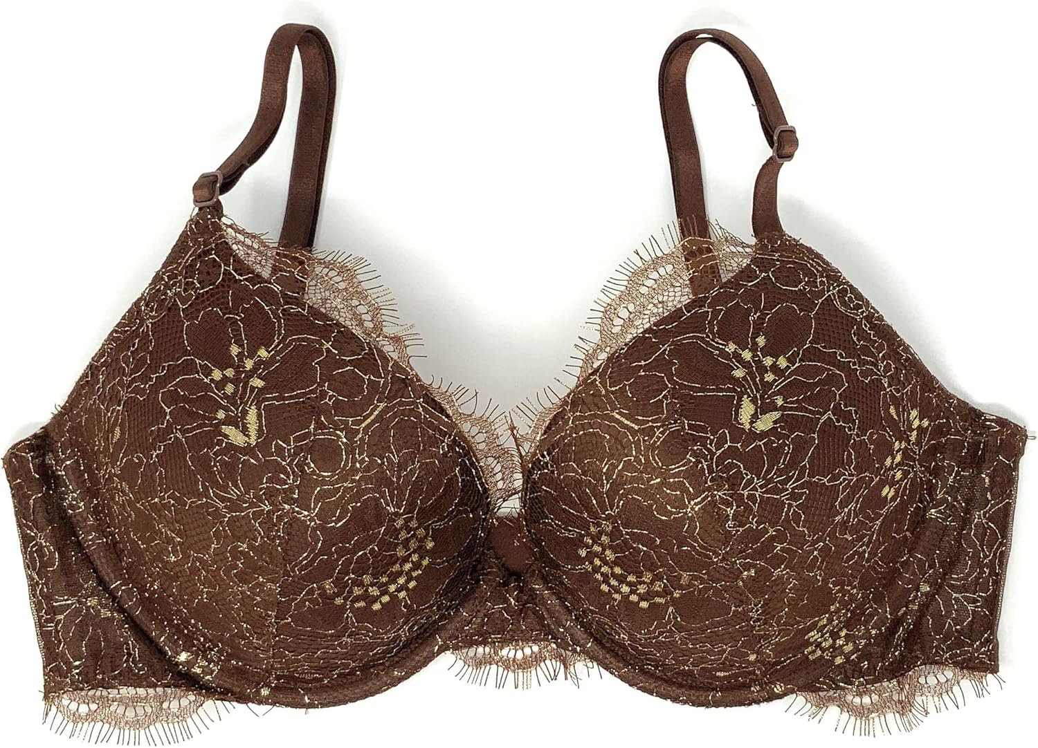 Бюстгальтер пуш-ап Victoria's Secret Very Sexy, Chocolate Gold Shine
Бюстгальтер пуш-ап Victoria's Secret Very Sexy, Chocolate Gold Shine