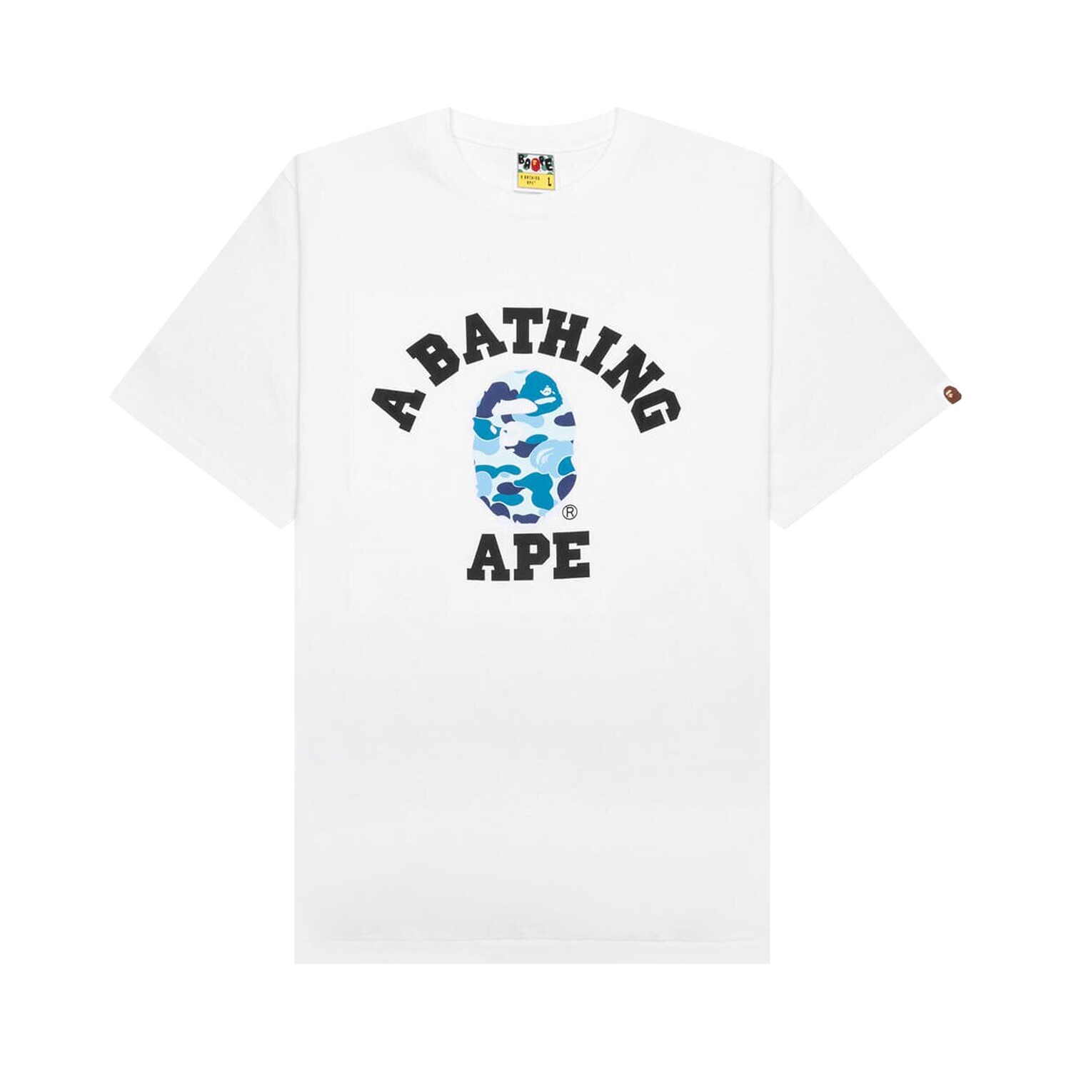 Камуфляжная футболка BAPE ABC Белый/Синий
Камуфляжная футболка BAPE ABC Белый/Синий