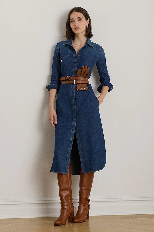 Джинсовое платье Lauren Ralph Lauren, темно-синий
Джинсовое платье Lauren Ralph Lauren, темно-синий