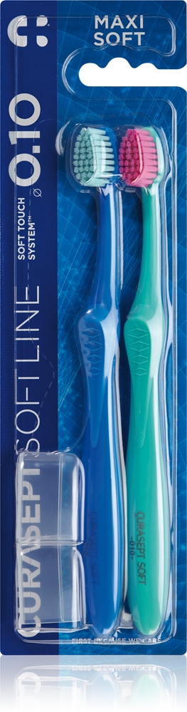 Зубная щетка Softline 0.10 maxi мягкая, 2 шт. Curasept, 2 шт
Зубная щетка Softline 0.10 maxi мягкая, 2 шт. Curasept, 2 шт