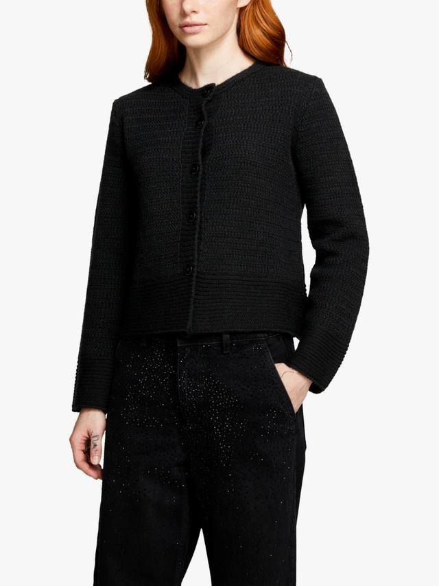 Кардиган с круглым вырезом и длинным рукавом SISLEY, черный
Кардиган с круглым вырезом и длинным рукавом SISLEY, черный