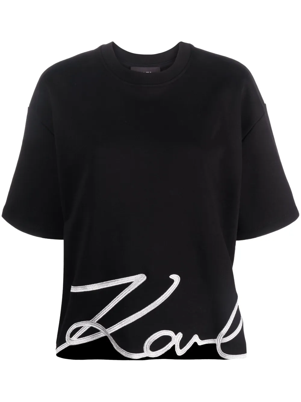 Футболка Signature Hem из органического хлопка Karl Lagerfeld, черный
Футболка Signature Hem из органического хлопка Karl Lagerfeld, черный