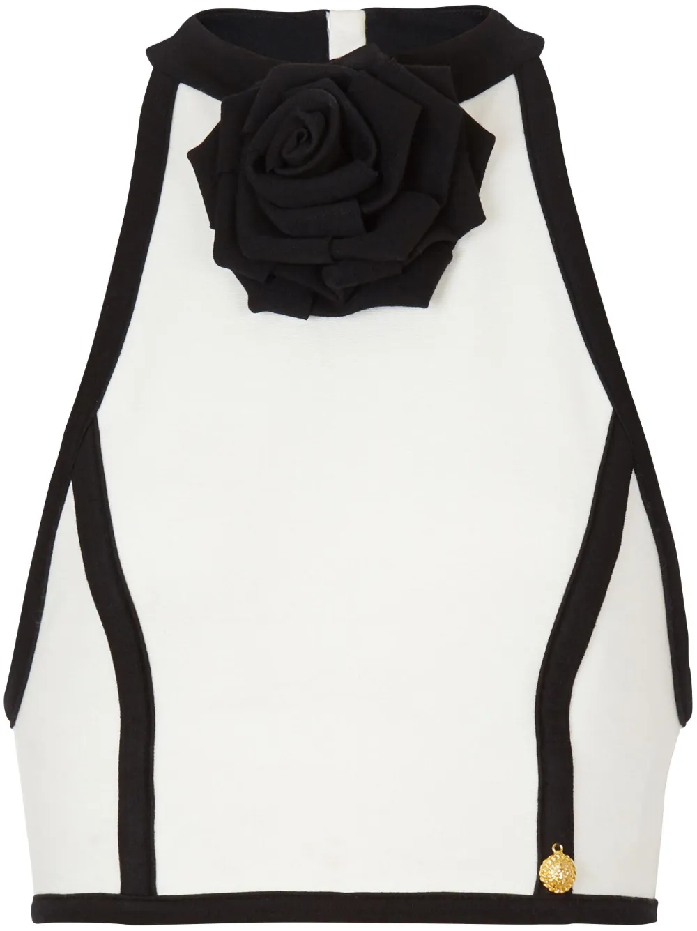 Топ с вырезом халтер и аппликацией BALMAIN, нейтральный
Топ с вырезом халтер и аппликацией BALMAIN, нейтральный